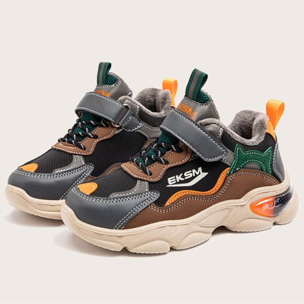 

Boys Colorblock Lace-up Front Sneakers, Multicolor