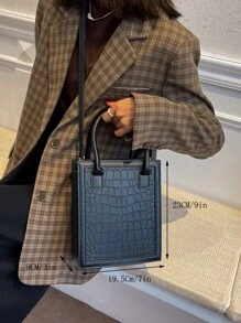 CONTAINEVERY Túi đeo chéo Nữ Có thể điều chỉnh được Tay cầm Top - màu đen - Xem 3