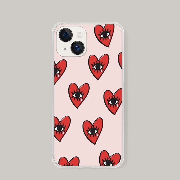 

Heart Pattern Phone Case, Multicolor