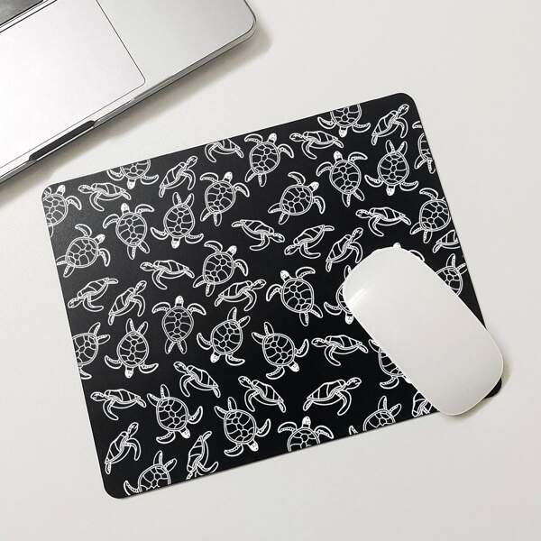 

Sea Turtle Pattern Mouse Pad, Black and white