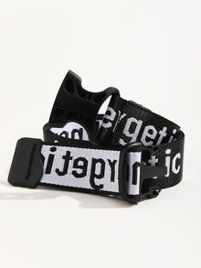 Cinturón con estampado de letra - Multicolor - Ver 2