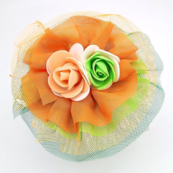

Flower Decor Hair Clip, Multicolor
