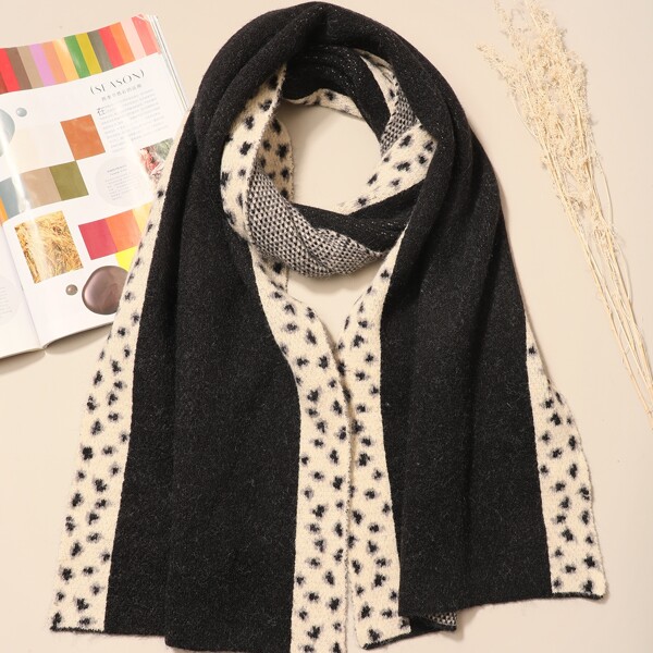 

Leopard Print Scarf, Multicolor