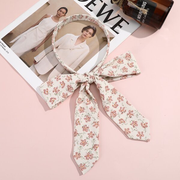

Floral Pattern Headband, Pink