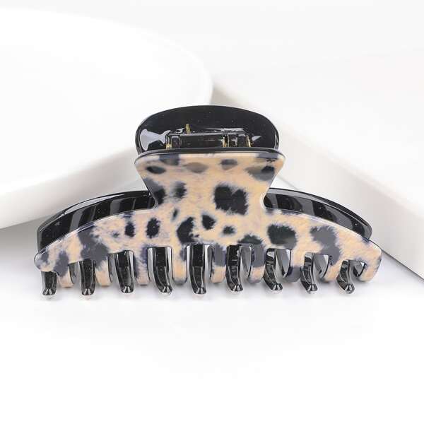 

Leopard Pattern Large Hair Claw, Multicolor