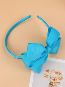 小女童蝴蝶結裝飾髮箍 - 藍色 - 查看 4