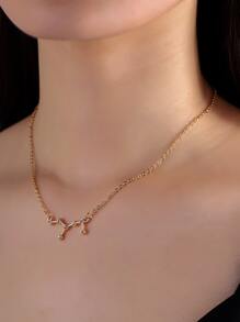 Constellation Decor Necklace - Yellow Gold - View 1