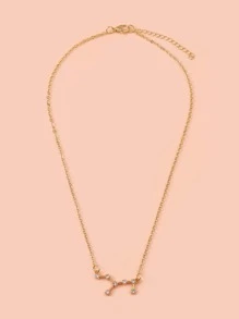 Constellation Decor Necklace - Yellow Gold - View 3