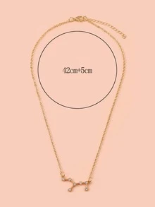 Constellation Decor Necklace - Yellow Gold - View 4