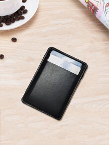 Flip Da giả Ảo thuật Ví Đối với Bán sỉ , Cặp Danh thiếp , Ví tiền xu , Dung lượng lớn , Nam Ví , Thẻ tín dụng Loại vỏ - màu đen - Xem 2