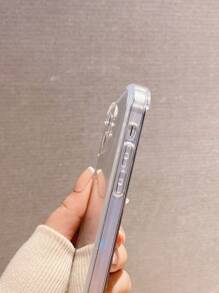 金屬亮絲手機外殼 - 銀色 - 查看 3