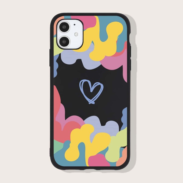

Heart Pattern Phone Case, Multicolor