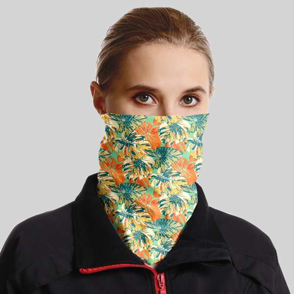 

Leaf Pattern Neck Gaiter, Multicolor