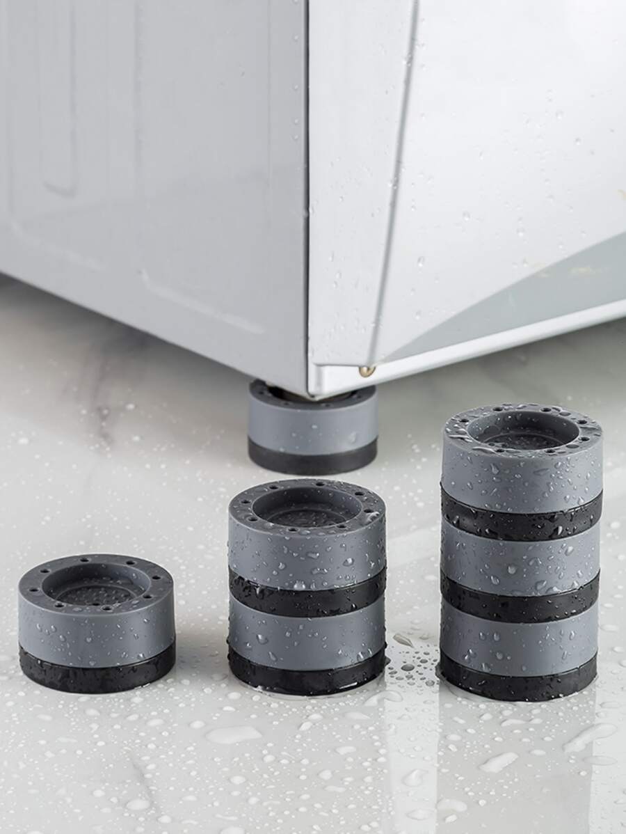 4pcs Washing Machine Shockproof Pad, Plastic Round Furniture Pad For Household - Multicolor - View 1