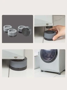 4pcs Washing Machine Shockproof Pad, Plastic Round Furniture Pad For Household - Multicolor - View 4