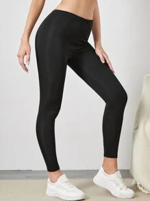 Easithlete Quần Leggings Thể thao Nữ màu trơn - màu đen - Xem 4