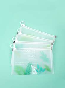 Túi lưu trữ mặt bìa ngẫu nhiên 1pc in lá - Nhiều màu - Xem 1