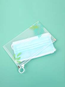 Túi lưu trữ mặt bìa ngẫu nhiên 1pc in lá - Nhiều màu - Xem 3