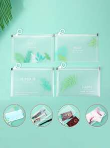 Túi lưu trữ mặt bìa ngẫu nhiên 1pc in lá - Nhiều màu - Xem 4
