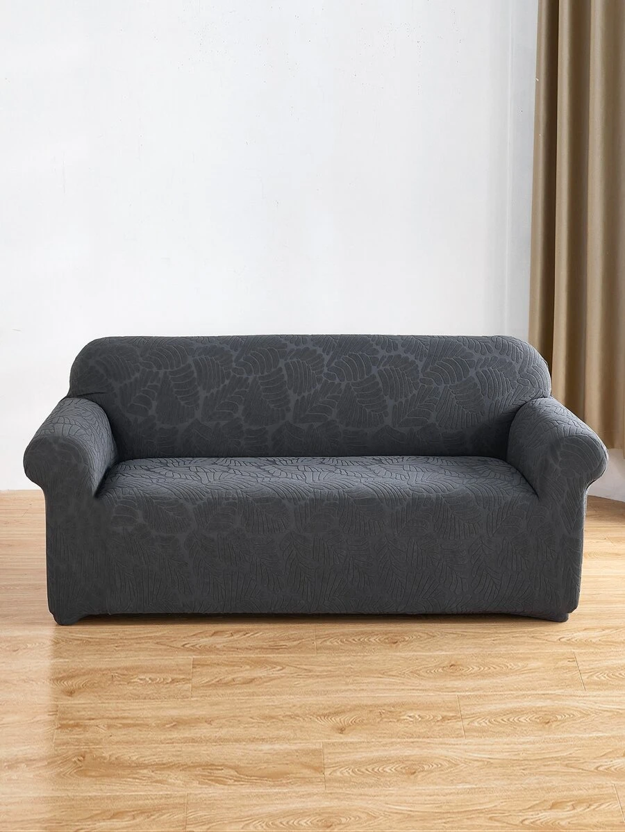 Funda de sofá jacquard elástico - Gris - Ver 1