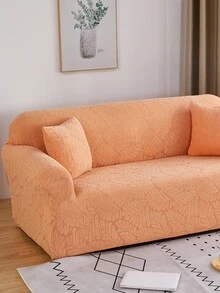 Vải bọc ghế sofa co giãn Jacquard - trái cam - Xem 5