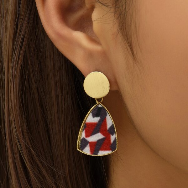 

Geo Decor Drop Earrings, Multicolor