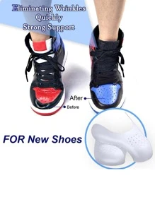 2入組隨機色鞋摺痕保護器運動鞋塑膠鞋架 - 彩色 - 查看 3