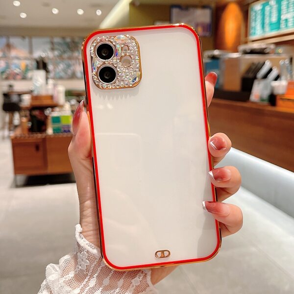 

Rhinestone Decor Phone Case, Multicolor