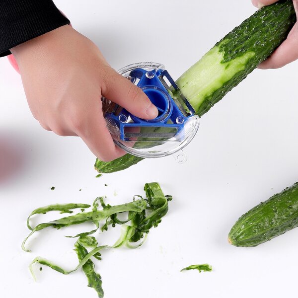 

1pc Kitchen Multifunction Peeler, Blue