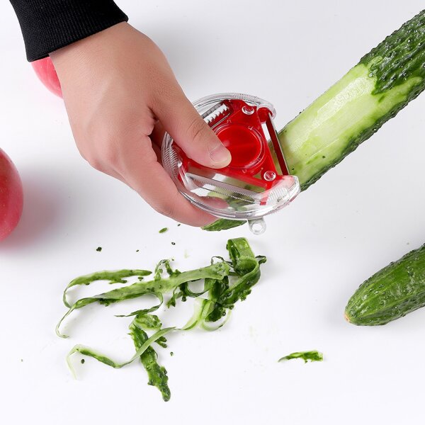 

1pc Kitchen Multifunction Peeler, Red