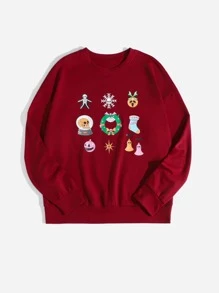 Quần áo thể thao nữ Giáng sinh Giải trí - Đỏ - Xem 1