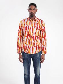 CLOUDSTYLE Men Allover Print Shirt - Multicolor - View 1