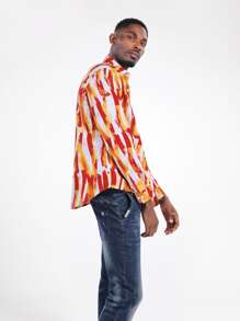 CLOUDSTYLE Men Allover Print Shirt - Multicolor - View 4