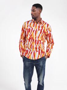 CLOUDSTYLE Men Allover Print Shirt - Multicolor - View 5