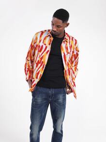 CLOUDSTYLE Men Allover Print Shirt - Multicolor - View 6