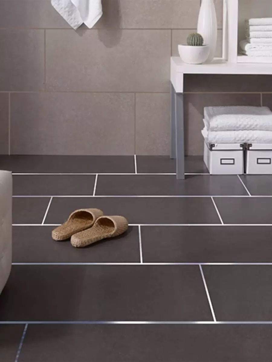 50M Chải Sàn Viền Chống Thấm Nước Đường May Dán Tường Khoảng Cách Trần Nhà Trang Trí Tự Dán Ngói Băng - Bạc - Xem 1