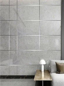 50M Chải Sàn Viền Chống Thấm Nước Đường May Dán Tường Khoảng Cách Trần Nhà Trang Trí Tự Dán Ngói Băng - Bạc - Xem 4