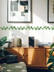 1 cuộn miếng dán sàn họa tiết lá, miếng dán, decal dán tường, decal vinyl trang trí nhà cửa, vật dụng trang trí mùa xuân làm mới ngôi nhà của bạn, miếng dán trang trí lễ hội quà tặng sinh nhật tốt nghiệp - màu xanh lá - Xem 3