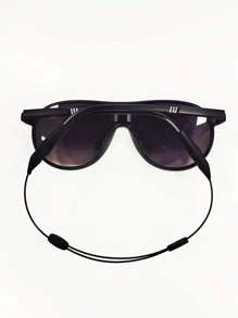 1 Soporte Para Gafas Con Temática Deportiva Para Hombre (con Diseño De Longitud Ajustable De Alambre De Acero, Gafas No Incluidas) - Negro - Ver 7