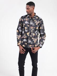 CLOUDSTYLE Men Tropical & Pineapple Print Shirt - Multicolor - View 3