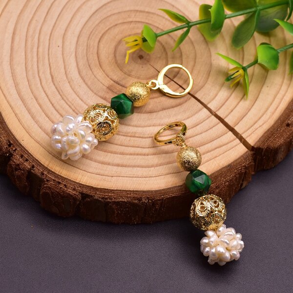 

Pearl & Bead Drop Earrings, Multicolor