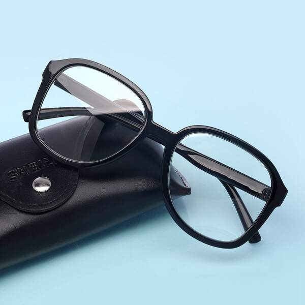 

Men Minimalist Eyeglasses, Black
