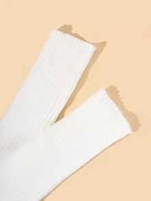 mangas de brazo tejido - Blanco - Ver 3