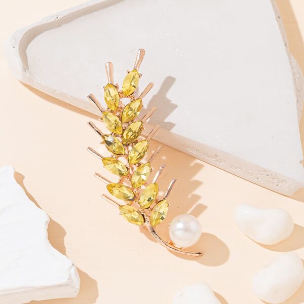 

Faux Pearl Decor Brooch, Multicolor