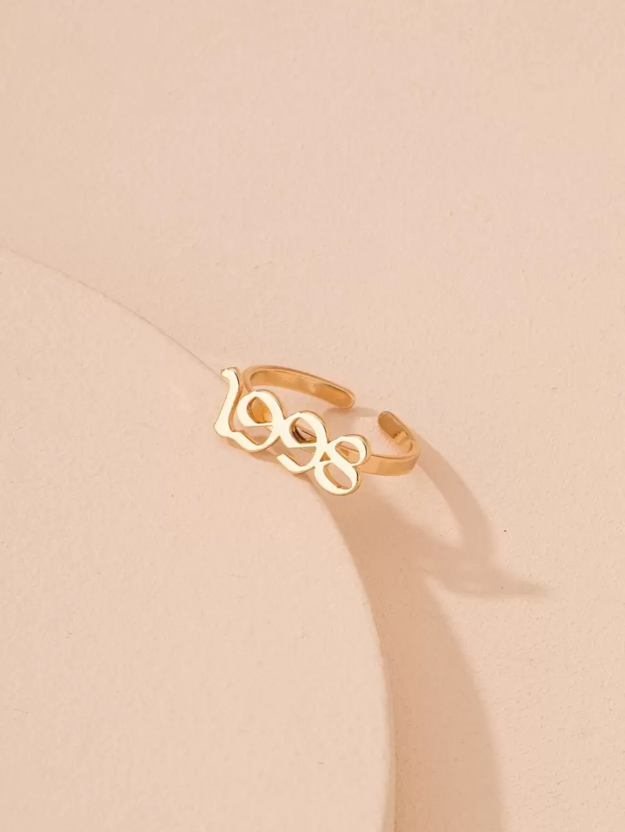 Nhẫn trang trí số năm - Vàng - Xem 1