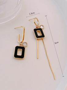Andkiss Pendientes colgantes con diseño geométrico - Multicolor - Ver 3