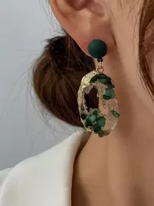 Andkiss Resin Drop Earrings - Multicolor - View 1
