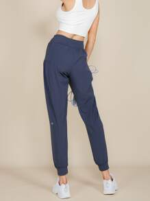 Breathable Sports Pants - Dusty Blue - View 4
