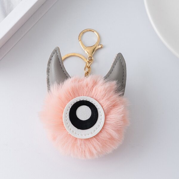 

Cartoon Design Bag Charm, Pink