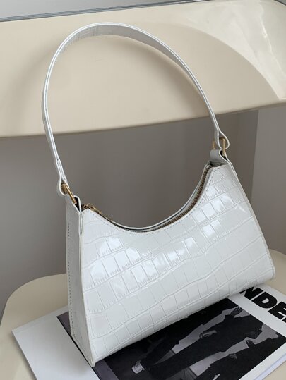 Fashion Women's Minimalist Design Handbag, Wallet, Fashion Retro Zipper Shoulder Bag